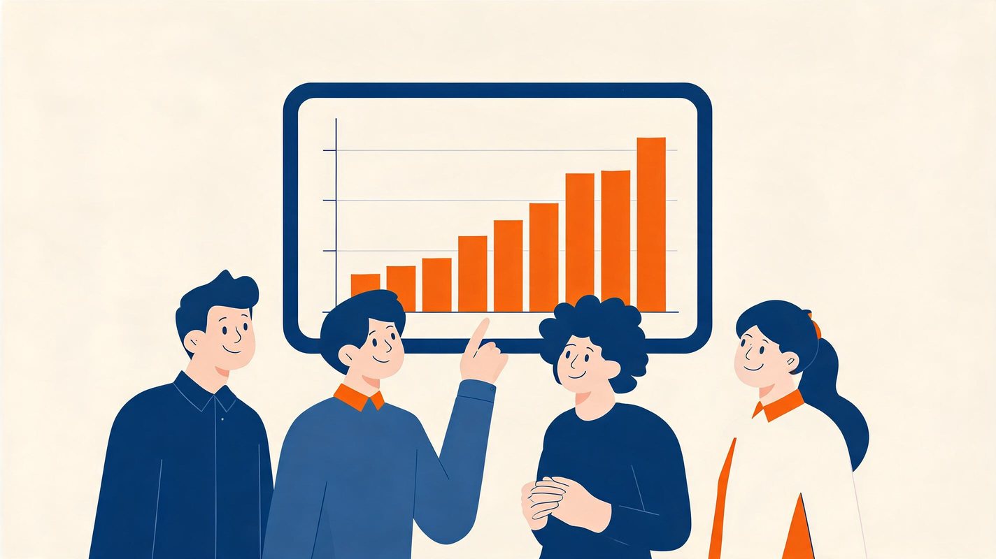 Визуальный отчёт: годовой отчёт и KPI в инфографике